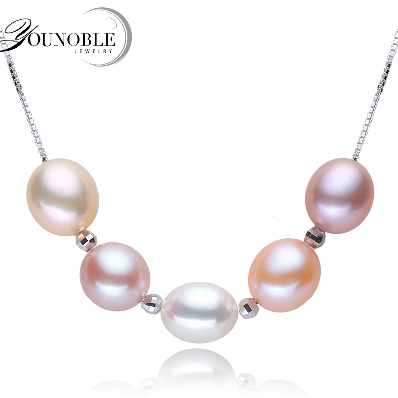 Home Office Layout - Genuine 925 Silver Pearl Pendant Woman,Colorful