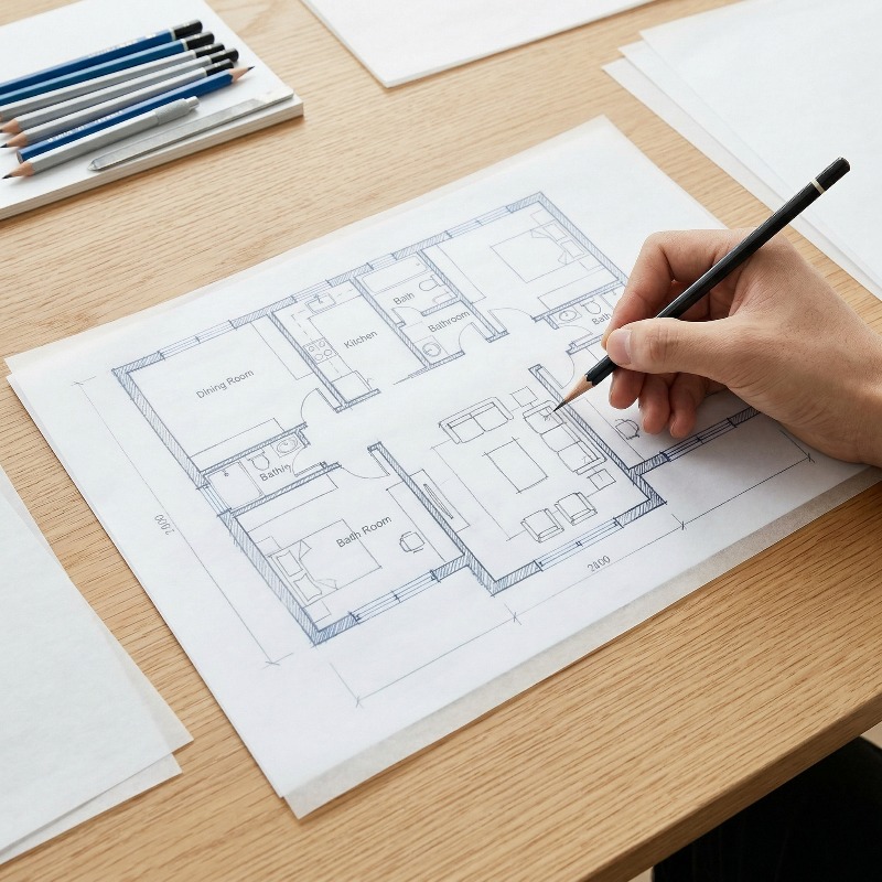 A4 Calligraphy Tracing Paper 1 - Home Office Layout recension och pris