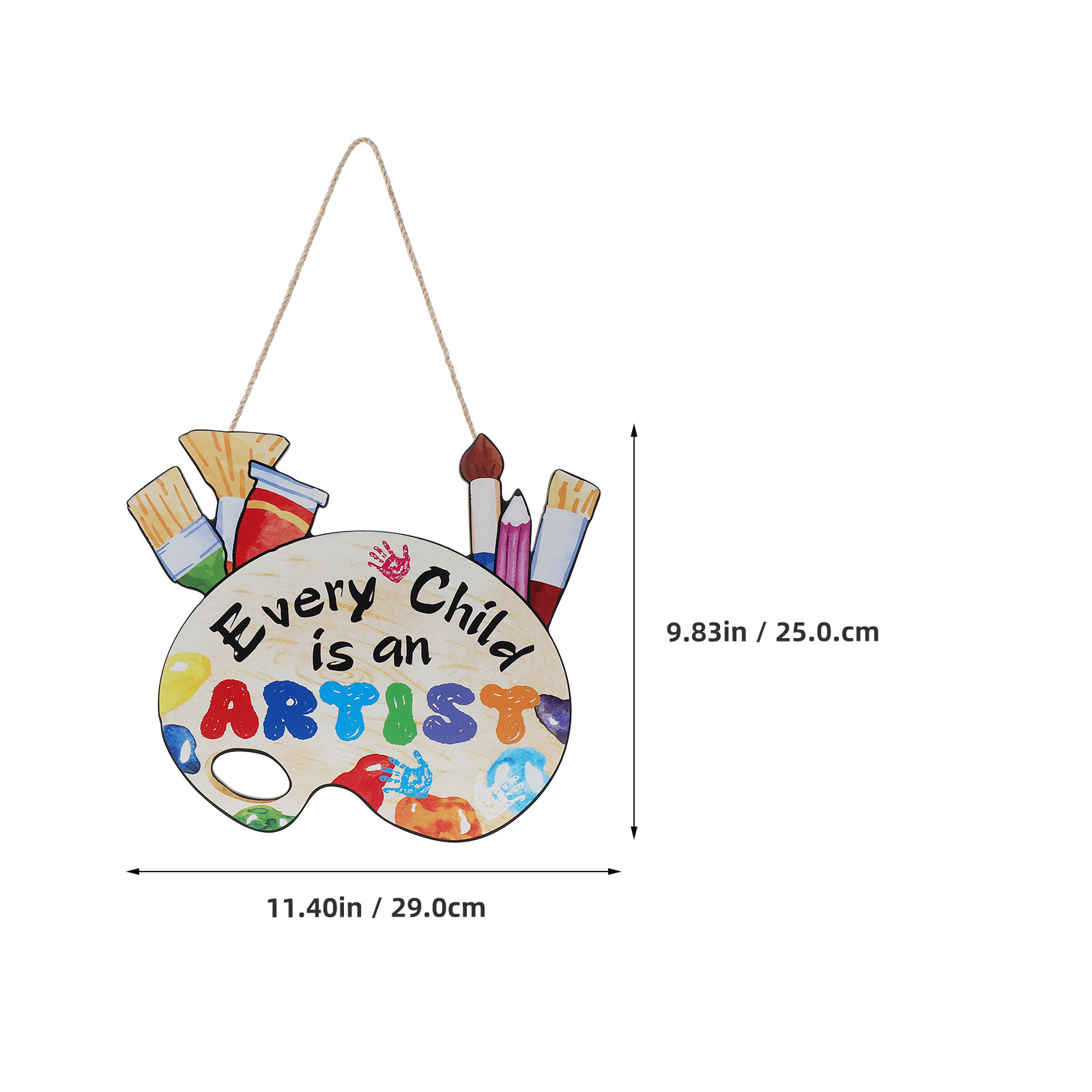 Wooden Classroom Wall Sign – C - Home Office Or recension och pris