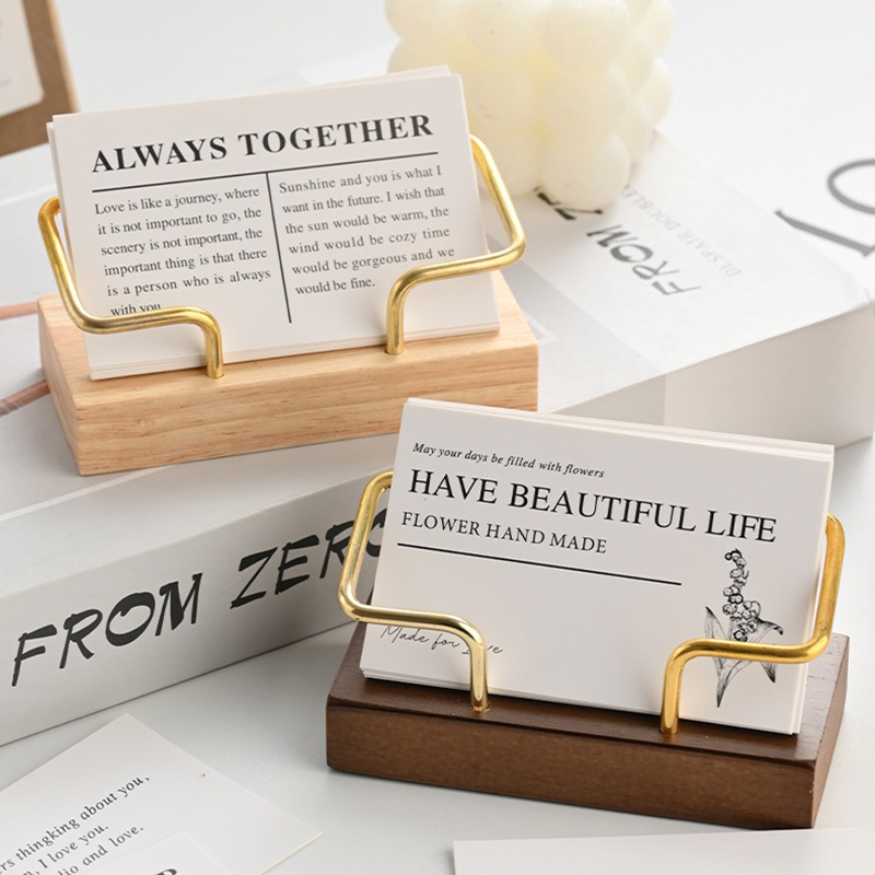 Wooden Business Card Holder Me - Document Holder Stand recension och pris