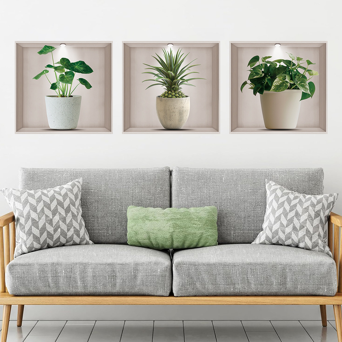Flower Pots, Green Plants, Wal - Home Office Layout recension och pris