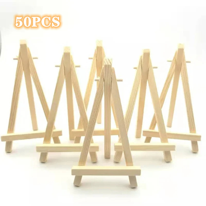 50/10pcs Wood Mini Easel Frame - Document Holder Stand recension och pris